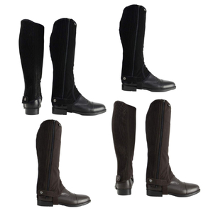 2025 Premium Quality Customized Logo Color Horse Riding Western Style Full Leather Chaps Lightweight <b>Men</b> OEM/ODM Horseshoes - Product Image 3