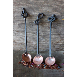 Ensemble de cuillères à mesurer en cuivre forgé à la main, 4 pièces, manche torsadé, outils de cuisine en métal, cuillère à mesurer durable - Product Image 4