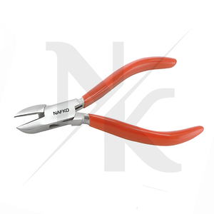 Wholesale Nafko Industry Stainless Steel Jewelry Making Side <b>Cutter</b> Pliers 130mm Wire Cutting Pliers Red PVC Grip Jewelry Tools - Product Image 3