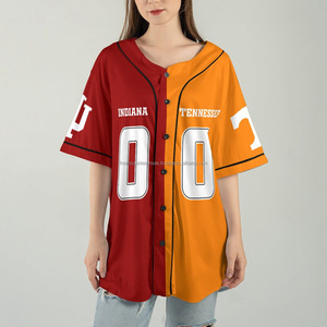 Maillot de baseball/softball personnalisé de haute qualité 2024, nouveau style, imprimé par transfert thermique, 100% polyester, séchage rapide, sport - Product Image 5