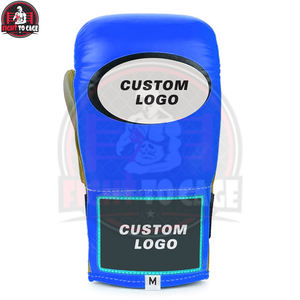 Guantes de boxeo de piel auténtica de vaca, diseño personalizado, color negro y rojo, a la venta. - Product Image 3