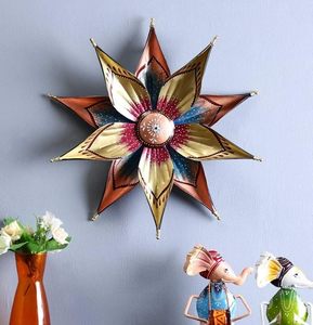 Estrella de Hierro Multicolor para Colgar en la Pared, Decoración del Hogar, Arte Metálico Decorativo para Pared, Adorno Rústico de Estrella Colgante - Product Image 4