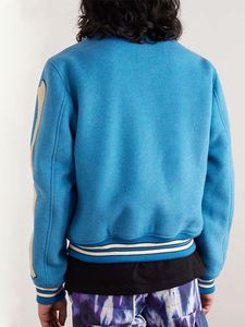 Chaqueta Letterman de Algodón con Recubrimiento Personalizado OEM para Hombre, Estilo Retro Americano, Bordado Hip Hop, Marca Nacional de Moda, Estilo Urbano Holgado Informal de Carreras - Product Image 3