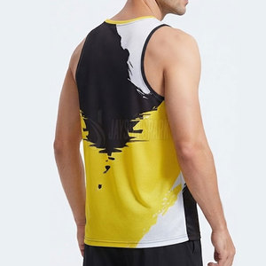 Quick Dry Breathable Casual 100% Polyester Tank Top Wholesale Low Price Sleeveless Workout Fitness Wear Sublimation Gym Vest for - Product Image 3