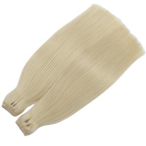 Venta al por mayor de pelo natural virgen con cutícula alineada extensiones de cabello humano vietnamita Paquete de cabello rubio liso de 16 pulgadas - Product Image 1