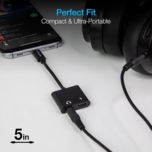 Adattatore USB-C con audio da 3,5 mm e funzionalità di ricarica per connettori e accessori - Product Image 2