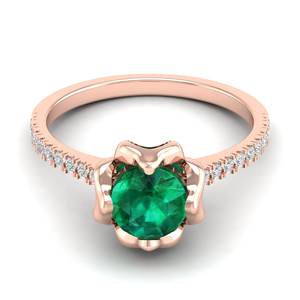 แหวนหมั้นเพชรโมอิสซาไนต์ REYES 925 เงินแท้ ได้รับการรับรองจาก GRA แหวนพลอยมรกตธรรมชาติคุณภาพพรีเมียม - Product Image 5