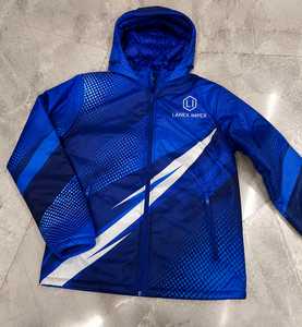 Custom Men's Hooded Winter Puffer <b>Jacket</b> Sublimation Print <b>Waterproof</b> Windproof Warm Outdoor Sports <b>Jacket</b> Full Zip Coat OEM ODM - Product Image 6