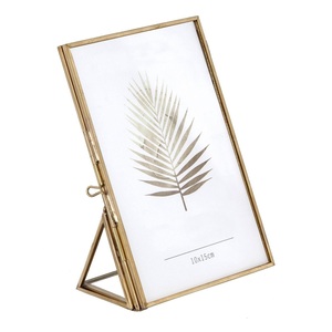 Cadre photo en verre et laiton moderne fait main, pour table, bureau, maison, décoration de bureau, cadre photo en laiton de grande taille - Product Image 5