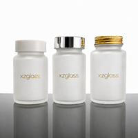 Bouteilles en verre en gros 30ml/50ml/100ml, pots de crème cosmétique, possibilité d'impression de logo