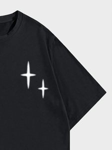 T-shirt oversize pour homme avec fermeture éclair, coupe carrée, épaules tombantes, manches courtes, en coton, décontracté, style streetwear - Product Image 2