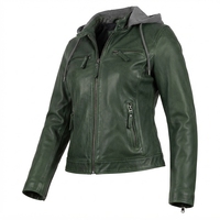 Blouson à capuche en cuir de vachette marron pour homme – Qualité supérieure, décontracté, hiver, fermeture éclair intégrale, respirant, teint uni, personnalisable, OEM, vente en gros