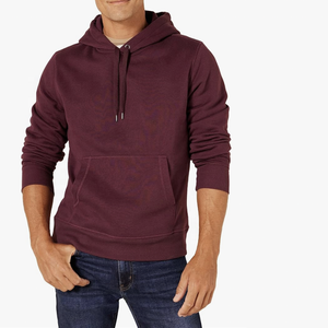 Sweats à capuche respirants pour hommes personnalisés directs d'usine sweats solides avec coupe régulière pour l'automne usage quotidien technique teint en plaine - Product Image 2