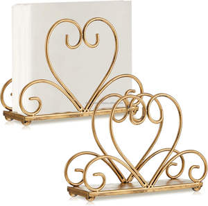 Servilletero de metal moderno con diseño elegante para arreglos de mesa minimalistas a la venta en grandes cantidades a los mejores precios - Product Image 1