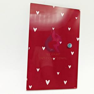 Paleta Profesional para Extensiones de Pestañas, Diseño Rectangular en Forma de Corazón, Color Rojo, Soporte Acrílico para Pestañas, Herramienta de Belleza - Product Image 4