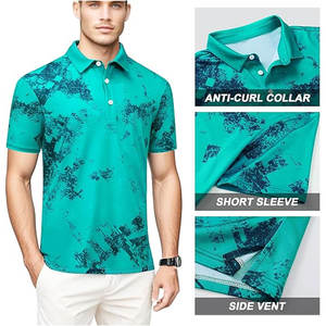 Camisetas de Golf para Hombre, Secado Rápido, Transpirables, de Alto Rendimiento, Polo Reciclado de Manga Corta, Estilo Casual de Negocios, Tenis, Atlético, Ligero - Product Image 2