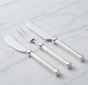 Juego de cuchillos para queso de acero inoxidable con espátula y tenedor, herramientas plateadas para cortar queso y uso en la cocina - Product Image 3