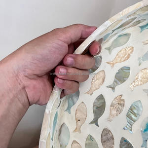 Mesa de Madera Pulida Personalizada con Incrustaciones de Nácar, Bandeja para Trapeador Ecológica de Gran Capacidad para Uso Doméstico, Oficina y Comercial - Product Image 2