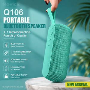 Altavoz Inalámbrico Q106, Reproductor <span class=keywords><strong>de</strong></span> Audio, Mini Sistema <span class=keywords><strong>de</strong></span> Sonido, <span class=keywords><strong>Boombox</strong></span> Estéreo 3D, Compatible con TF, FM, Aux, Dispositivo para Regalo, Venta al Por Mayor - Product Image 1