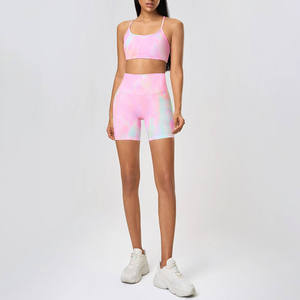 Ensemble de survêtements sportifs sur mesure pour femmes, avec leggings taille haute antichoc, décontracté, respirant, pour yoga, gym et fitness - Product Image 2