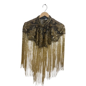 Sequissential 2026 High Quality Handmade Heavy Designer 100% Cotton Mesh Rhinestone <b>Cape</b> <b>Women</b> Vintage Breathable Party Color - Product Image 1