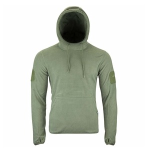 เสื้อสเวตเชิ้ตผู้ชายสีเขียวมะกอกมีฮู้ด ผ้าฟลีซ ทรงปกติ ดีไซน์กระเป๋าแบบทหาร ใส่ลำลองกลางแจ้ง ฤดูใบไม้ร่วง - Product Image 3