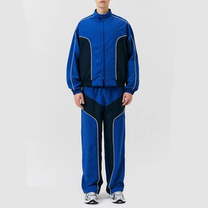 Conjunto Deportivo de Poliéster 100% para Hombre, Chaqueta con Cierre, Cortavientos de Nailon, Ropa Deportiva Personalizada, Tallas Grandes, Conjuntos de Invierno - Product Image 3