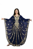 Produsen India dengan Kualitas Premium Bersulam Elegan Maroko Kaftan Gaun Maxi Gaun Kaftan dengan Harga Terbaik