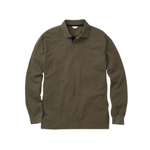 Polo homme à manches longues coupe ajustée avec silhouette ajustée et coupe moderne pour un streetwear contemporain raffiné - Product Image 1