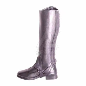 Botas de equitación de cuero cómodas para hombres altos, botas ecuestres para montar profesionalmente y uso en establos. - Product Image 6
