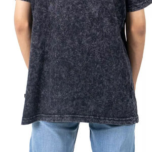 Camisetas de hombre con lavado ácido descolorido, 100% algodón, estilo oversize, streetwear, pesadas, tallas grandes, OEM, precio mayorista - Product Image 6