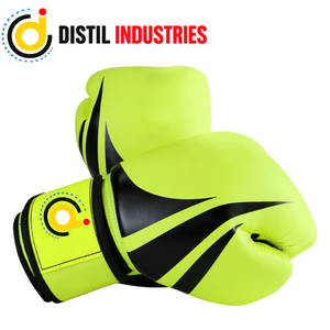 Gants de boxe en cuir noir, gants d'entraînement pour arts martiaux, gants de pratique pour sac de frappe, pour salle de boxe - Product Image 1
