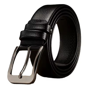 Cinturones de Cuero Genuino para Hombre de Alta Calidad al por Mayor, Cinturón de Cuero Casual con Hebilla de Pin, Cinturón de Longitud Personalizada para Hombre, Hebilla de Cuero Genuino Masculina - Product Image 1