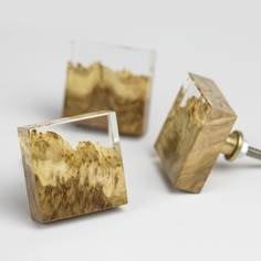 NEW QUALITY Unique Modern Eco-Friendly Round <b>Wood</b> <b>Resin</b> Handmade Durable Door Knobs Hardware <b>for</b> Wardrobe Drawer Customizable - Product Image 3