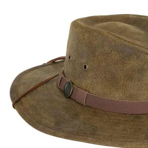 Unisex Leather Cowboy <b>Hats</b> Adjustable Size Customized Casual Four Seasons Outdoor Leather Cowboy <b>Hats</b> - Product Image 4