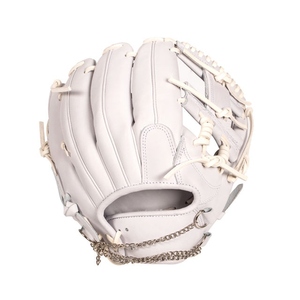 Gant de baseball en cuir noir pour droitier, avec fermeture auto-agrippante, antidérapant, pour adulte, toutes saisons - Product Image 4