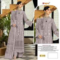 Nouvelle tenue Salwar Kameez de créateur indien et pakistanais, avec broderies, pour femmes pakistanaises et indiennes.