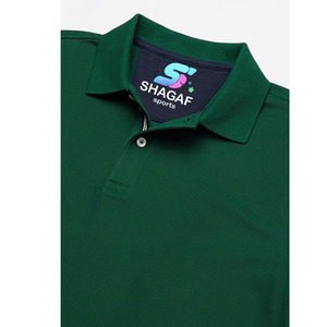 Polo vert foncé pour homme – T-shirt classique décontracté à manches courtes en coton - Product Image 5