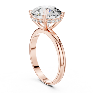 925 Sterling Silver Round Cut Moissanite <b>Diamond</b> <b>Ring</b> Wholesale Fine Jewelry Manufacturer Custom OEM - Product Image 3