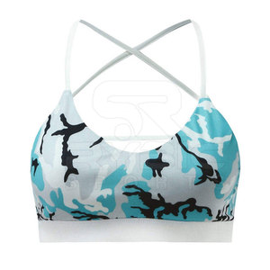 Seamless Yoga <b>Bra</b> for Women Soft <b>Stretch</b> Fabric Lightweight Padded Sublimated Sports <b>Bra</b> for Activewear Brands - Product Image 6
