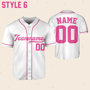 Camiseta de béisbol personalizada para equipo, uniforme con nombre y número del equipo, uniforme con rayas, ropa deportiva transpirable de manga corta - Product Image 2