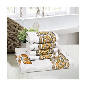 Pegion Block Printed Huge Selling Embroidered Logo Eco Friendly 100% Pure Cotton Blend High Quality Towel Cleaning Accessories - Product Image 4