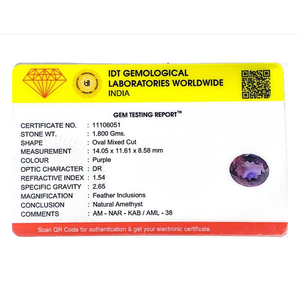 Certified Lab-Created Amethyst 8.95 Carat Heart Cut Loose Gemstone for Fine Jewelry - Product Image 4