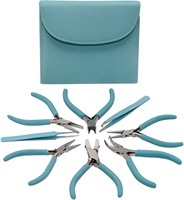 Kit d'outils de fabrication de bijoux en acier inoxydable haute performance et de qualité supérieure : pinces, pinces à bec, ciseaux, pinces à épiler, outils de perlage, bracelet