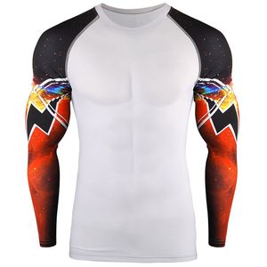 Breathable Skinny Fit Rash Guard for Sportswear Spandex Bjj Rash Guard Gym <b>Surfing</b> Diving Compression Shirts Mma Rash Guard 2026 - Product Image 2