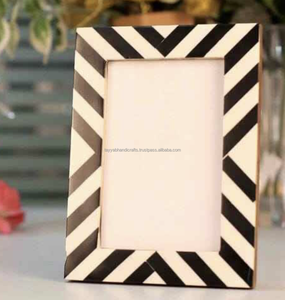 Marco de Fotos de Resina y Hueso Hecho a Mano de Lujo con Diseño Moderno Minimalista Personalizable para Decoración de Mesa del Hogar - Product Image 3