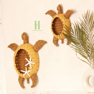 Juego de Espejos de Pared de Mimbre Tejido Estilo Bohemio, Espejos Colgantes Ecológicos con Diseño de Girasol para Decoración de Paredes de Hogar y Cuarto de Niños, Venta al Por Mayor - Product Image 3