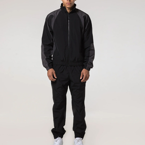 2026 Men's 2 Piece Nylon Windbreaker Set Track Pants Jogger Suit Men <b>Zip</b> <b>up</b> <b>Jacket</b> and Jogging Two Piece Set Reflective Nylon - Product Image 5