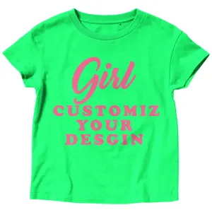 Best Quality kids Girls Clothing Cotton premium design kids T Shirt customize Digital printed Custom Brand kids t shirt supplier