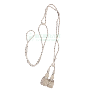Silver Metallic Tassel <b>Fringe</b> Trim Handcrafted Passementerie Decorative <b>Curtain</b> Tieback Garment Home Textile Decoration - Product Image 3